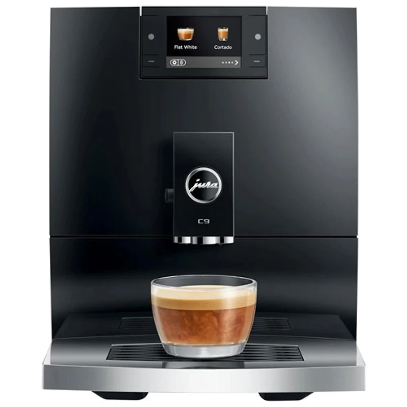 Machine à espresso automatique C9 de Jura avec moulin - Noir piano