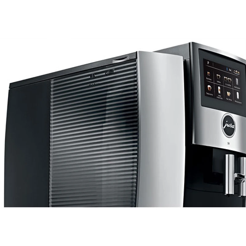 Machine à espresso automatique S8 de Jura avec mousseur - Chrome