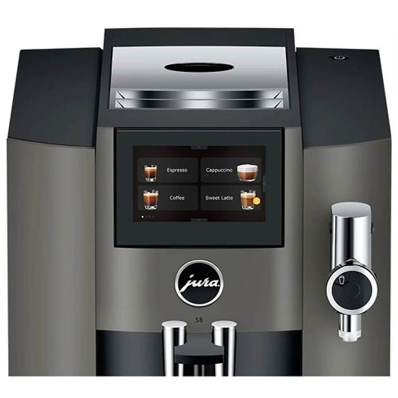 Jura S8 Automatic Espresso Machine with Frother - Dark Inox