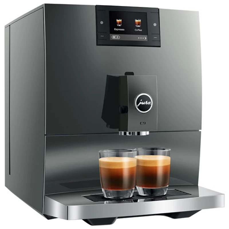 Jura C9 Automatic Espresso Machine with Grinder - Piano Inox