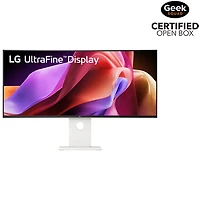Boîte ouverte - Moniteur de jeu incurvé DEL IPS 5K GàG 5 ms 120 Hz FreeSync 40 po de LG (40U990A-W) - Blanc