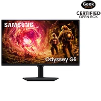 Boîte ouverte - Moniteur de jeu G-Sync FreeSync DEL IPS QHD 180 Hz GÀG 1 ms 32 po Odyssey G5 de Samsung (LS32FG500ENXZA) - Noir