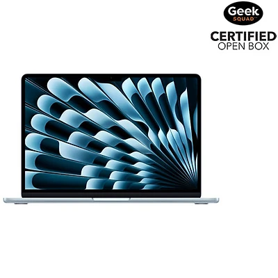 Open Box - Apple MacBook Air 13.6" w/ Touch ID (2026) - Sky Blue (Apple M5 / 16GB RAM / 512GB SSD) - English