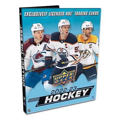 Cartes de hockey à collectionner 2022-2023 série 1 d'Upper Deck - Trousse de démarrage - 3 paquets
