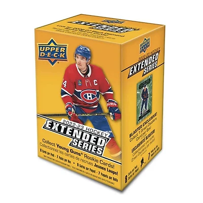 Cartes de hockey à collectionner série Extended 2022-2023 d'Upper Deck - Boîte Blaster - 7 paquets