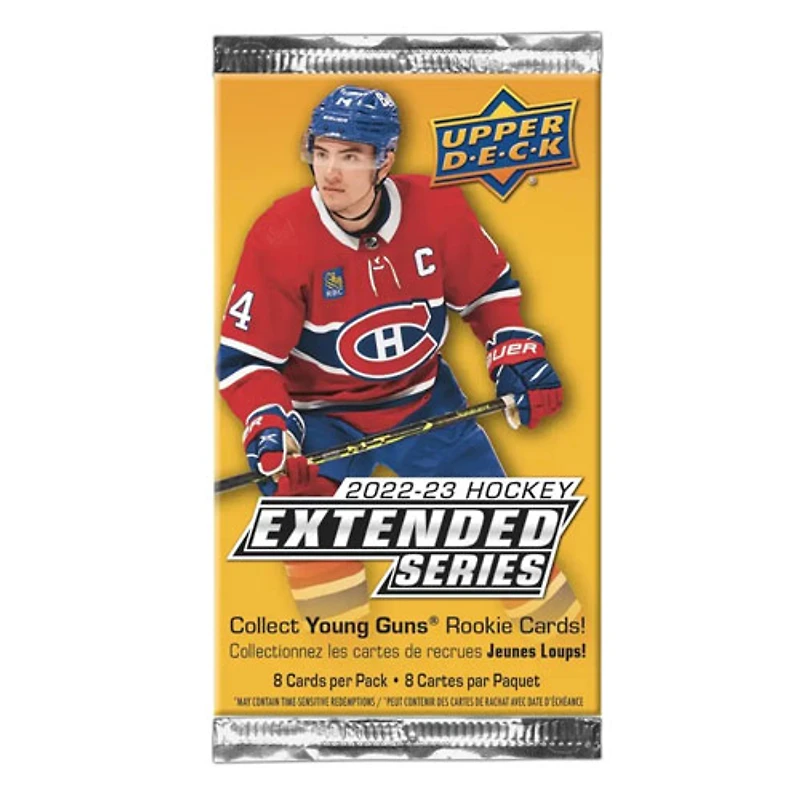Cartes de hockey à collectionner série Extended 2022-2023 d'Upper Deck - Boîte Blaster - 7 paquets