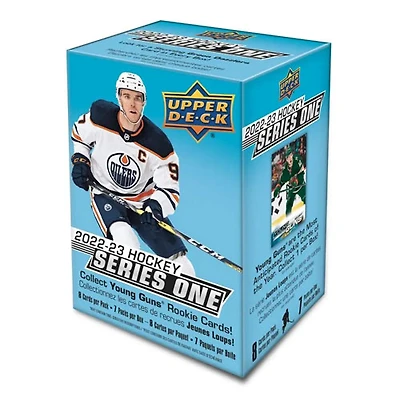 Cartes de hockey à collectionner 2022-23 série 1 d'Upper Deck - Boîte Mass Blaster - Paquet de 7