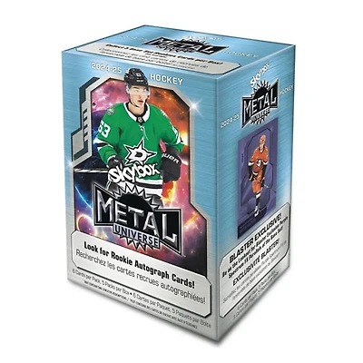 Cartes de hockey à collectionner Skybox Metal Universe 2024-25 - Boîte Blaster - Paquet de 5