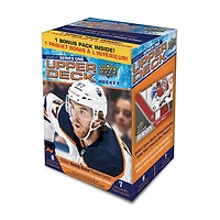 Cartes de hockey à collectionner 2020-21 série 1 d'Upper Deck - Boîte Mass Blaster - Paquet de 7