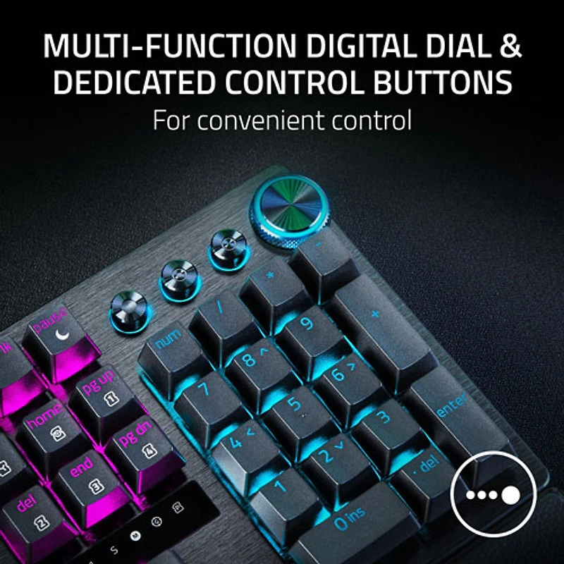 Razer Huntsman V3 Pro 8KHz Mechanical Analog Optical Switches Full-Size Esports Gaming Keyboard - English