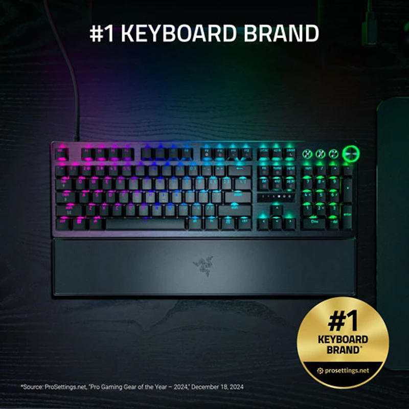 Razer Huntsman V3 Pro 8KHz Mechanical Analog Optical Switches Full-Size Esports Gaming Keyboard - English