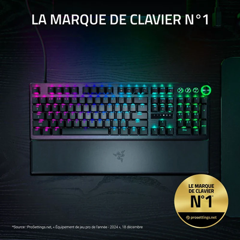 Razer Huntsman V3 Pro 8KHz Mechanical Analog Optical Switches Full-Size Esports Gaming Keyboard - English