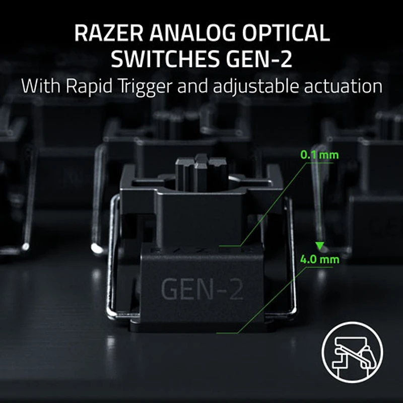 Razer Huntsman V3 Pro 8KHz Mechanical Analog Optical Switches Full-Size Esports Gaming Keyboard - English