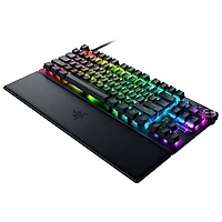 Clavier de jeu de sports électroniques sans pavé numérique à touches mécaniques optiques analogiques de 8 kHz Huntsman V3 Pro de Razer