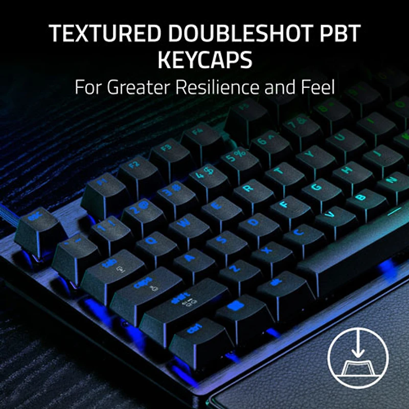 Clavier de jeu de sports électroniques sans pavé numérique à touches mécaniques optiques analogiques de 8 kHz Huntsman V3 Pro de Razer