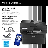 Imprimante laser tout-en-un monochrome sans fil MFC-L2900DW de Brother