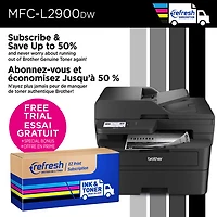 Imprimante laser tout-en-un monochrome sans fil MFC-L2900DW de Brother