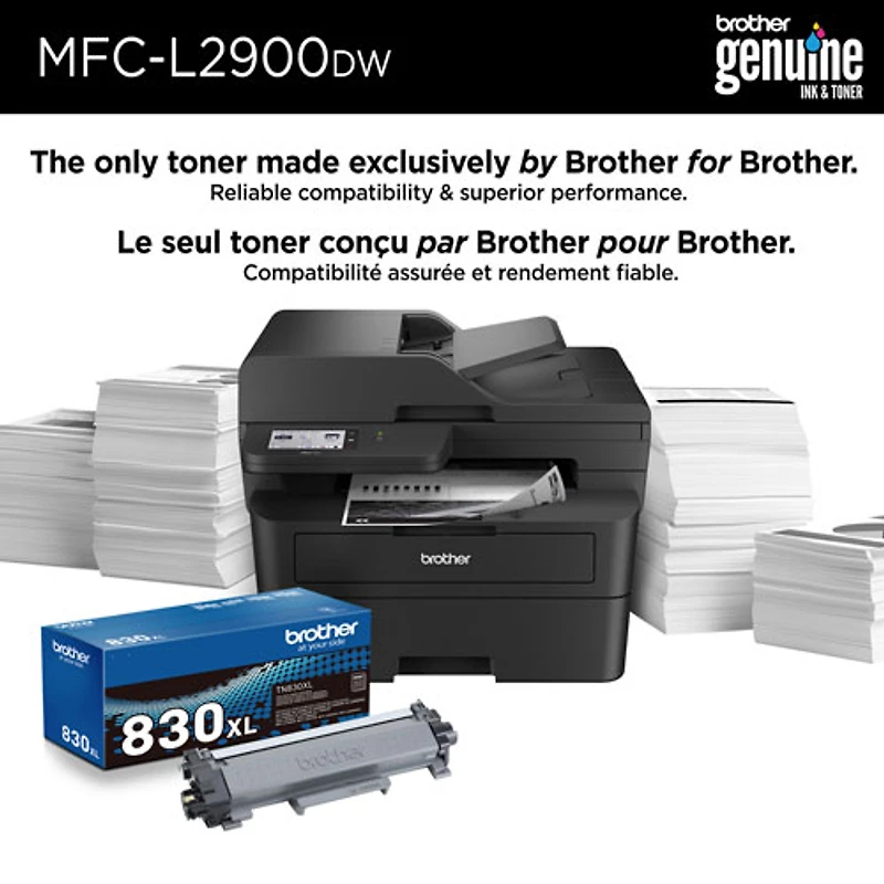 Imprimante laser tout-en-un monochrome sans fil MFC-L2900DW de Brother