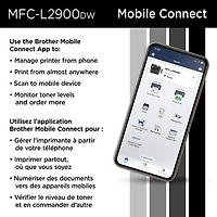 Imprimante laser tout-en-un monochrome sans fil MFC-L2900DW de Brother