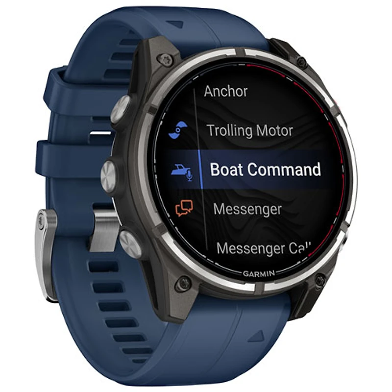 Garmin quatix 8 Pro 47mm Marine GPS Smartwatch - Captain Blue