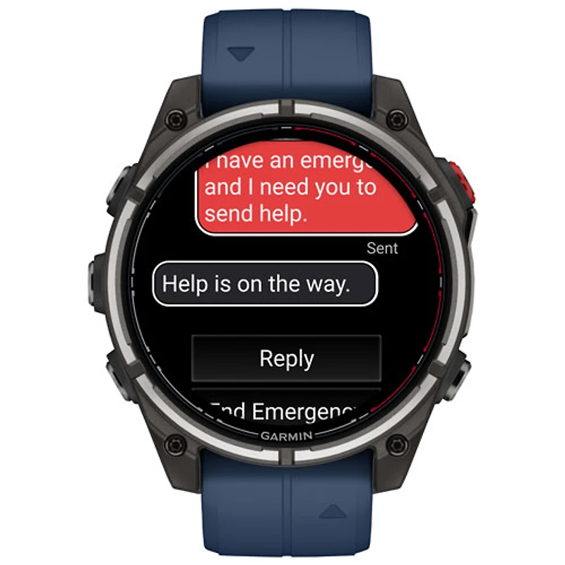 Garmin quatix 8 Pro 47mm Marine GPS Smartwatch - Captain Blue