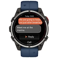 Garmin quatix 8 Pro 47mm Marine GPS Smartwatch - Captain Blue