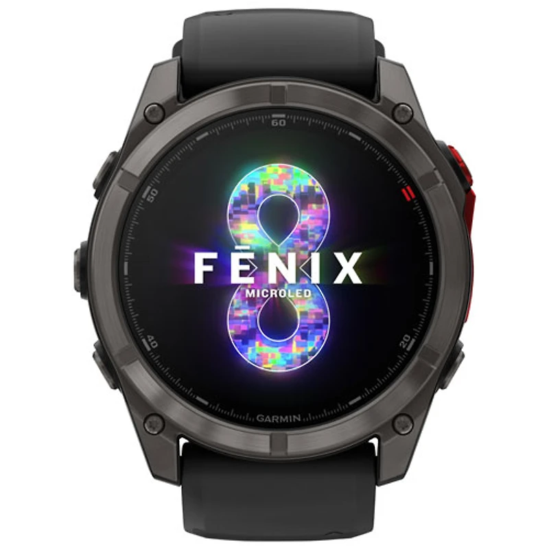 Garmin fēnix 8 Pro 51mm Multisport GPS Smartwatch - Black/Pebble Grey