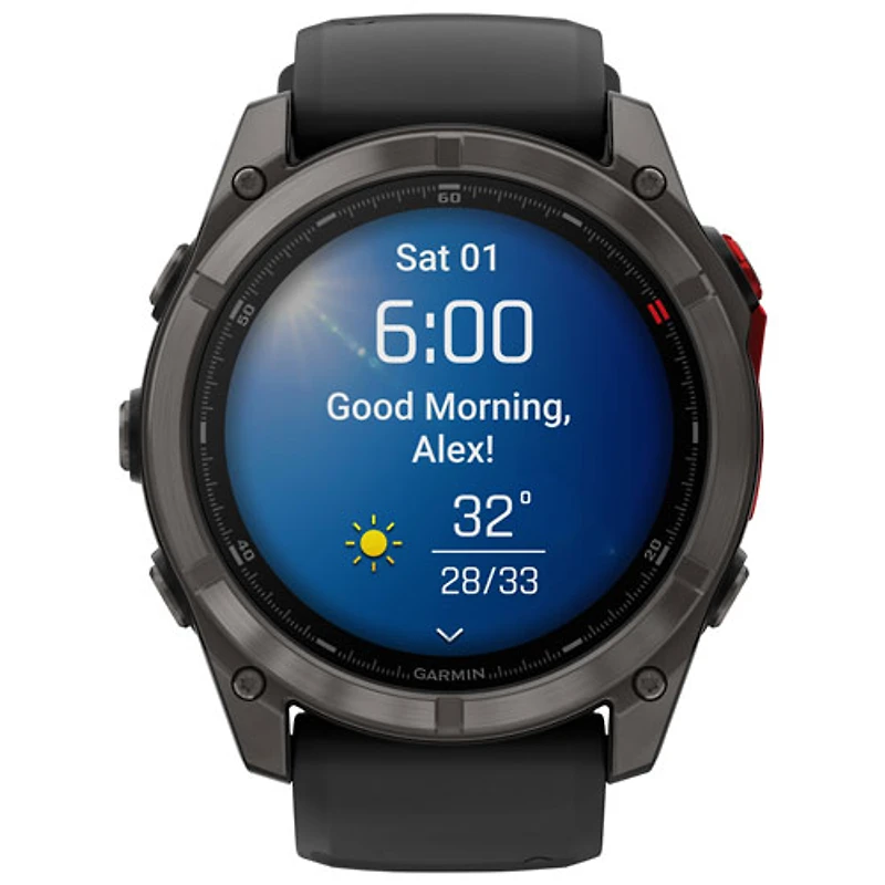 Garmin fēnix 8 Pro 51mm Multisport GPS Smartwatch - Black/Pebble Grey