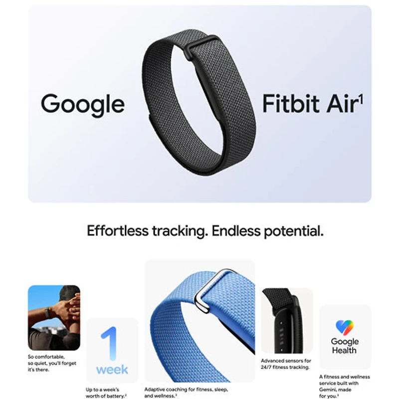 Google Fitbit Air Screenless Fitness Tracker with Heart Rate Monitor - Lavender - Only at Best Buy