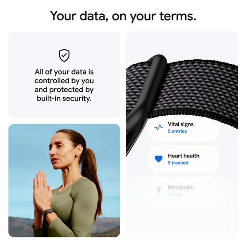 Bracelet sport Fitbit Air avec moniteur de fréquence cardiaque de Google - Noir volcanique - Exclusivité de Best Buy