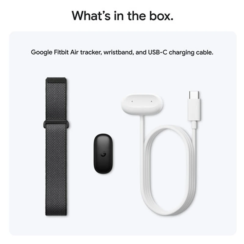 Bracelet sport Fitbit Air avec moniteur de fréquence cardiaque de Google - Noir volcanique - Exclusivité de Best Buy
