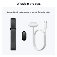 Bracelet sport Fitbit Air avec moniteur de fréquence cardiaque de Google - Noir volcanique - Exclusivité de Best Buy