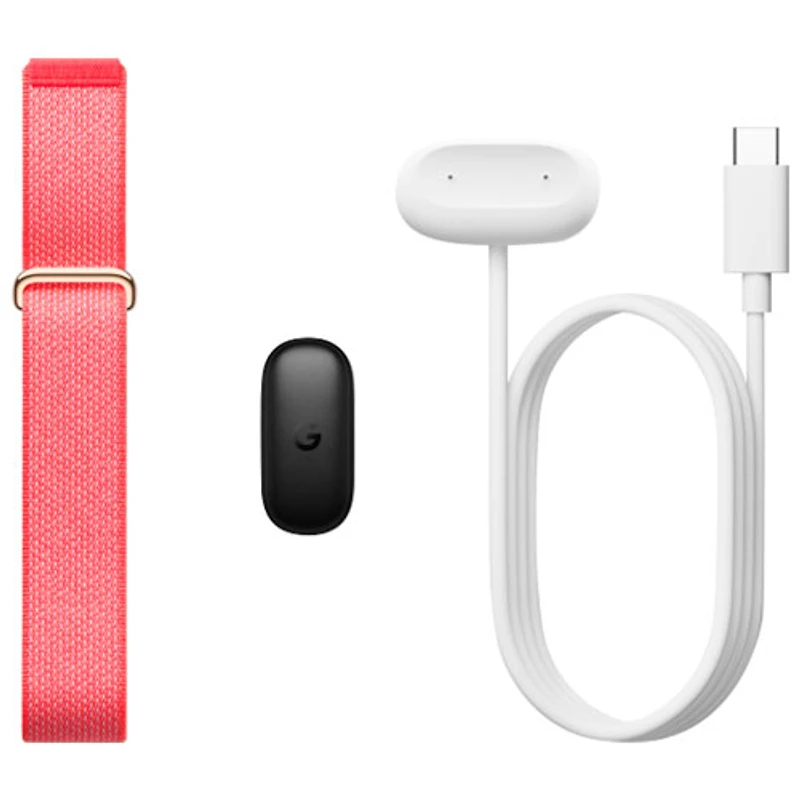 Google Fitbit Air Screenless Fitness Tracker with Heart Rate Monitor - Berry - Only at Best Buy
