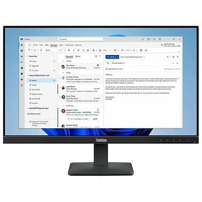 Lenovo ThinkVision S24-4e 24" FHD 100Hz 6ms GTG IPS LED Monitor (64B5KAT1US) - Raven Black