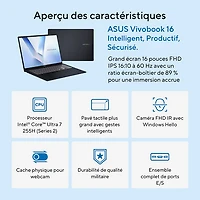 ASUS Vivobook 16 16" Laptop - Quiet Blue (Intel Core Ultra 7 255H/32GB RAM/1TB SSD/Windows 11 Home)