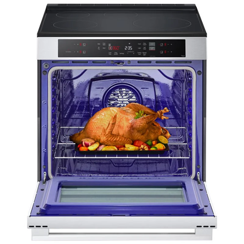 LG 30" 6.3 Cu. Ft. True Convection Slide-In Electric Air Fry Range (LSIL6332XE) - Stainless Steel