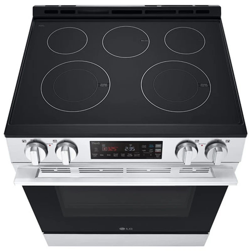 LG 30" 6.3 Cu. Ft. 5-Element Slide-In Electric Range (LSEL6331XE) - Stainless Steel