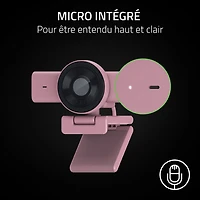Caméra Web de diffusion en continu HD intégrale 60 images/s 1440p Kiyo V2 X de Razer - Quartz