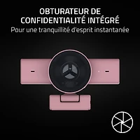 Caméra Web de diffusion en continu HD intégrale 60 images/s 1440p Kiyo V2 X de Razer - Quartz