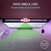 Caméra Web de diffusion en continu HD intégrale 60 images/s 1440p Kiyo V2 X de Razer - Quartz
