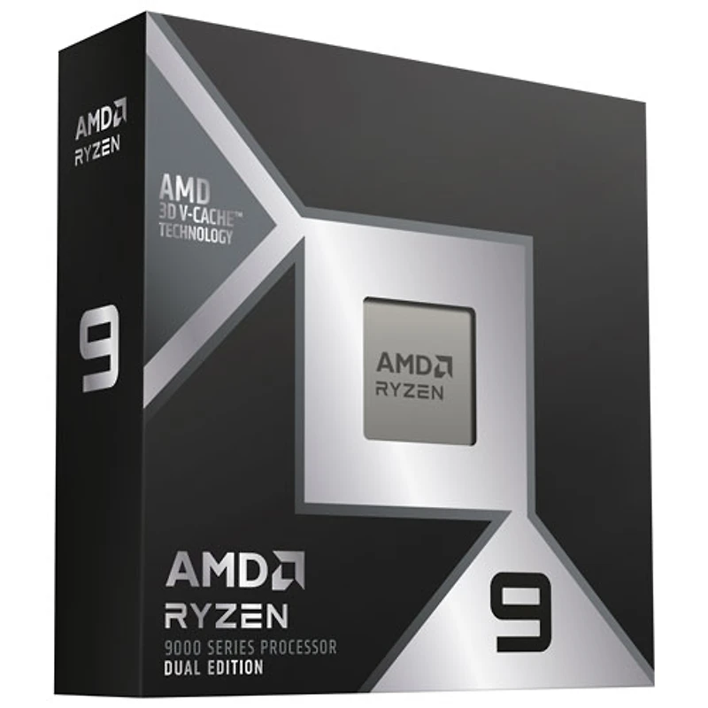 Processeur 16 coeurs AM5 5,6 GHz Ryzen 9 9950X3D Dual Edition d'AMD