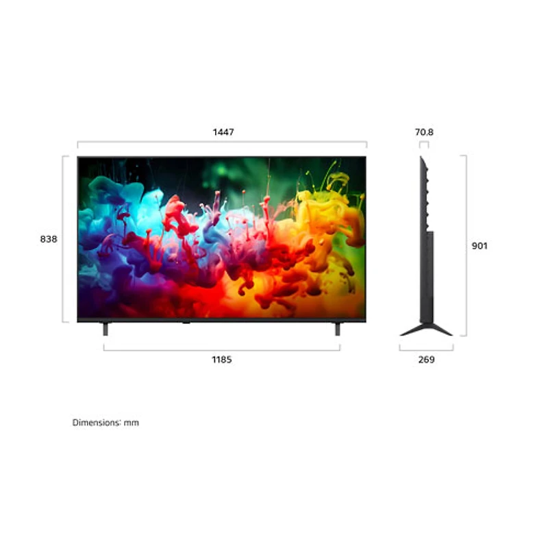 LG 65" QNED75 4K UHD HDR Mini-LED QNED webOS Smart TV (65QNED75BUA.ACC) - 2026