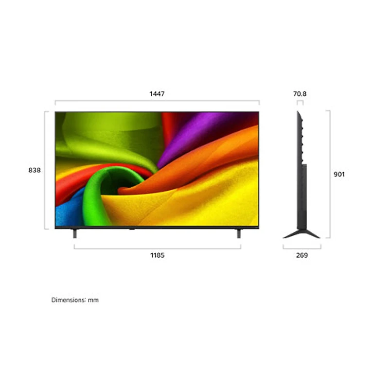 LG 65" NU850 4K UHD HDR LED webOS Smart TV (65NU850BPUA.ACC) - 2026