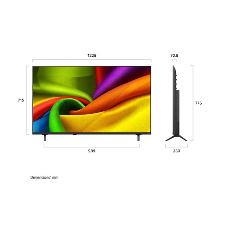 Téléviseur intelligent webOS HDR DEL UHD 4K de 55 po NU850 de LG (55NU850BPUA.ACC) - 2026