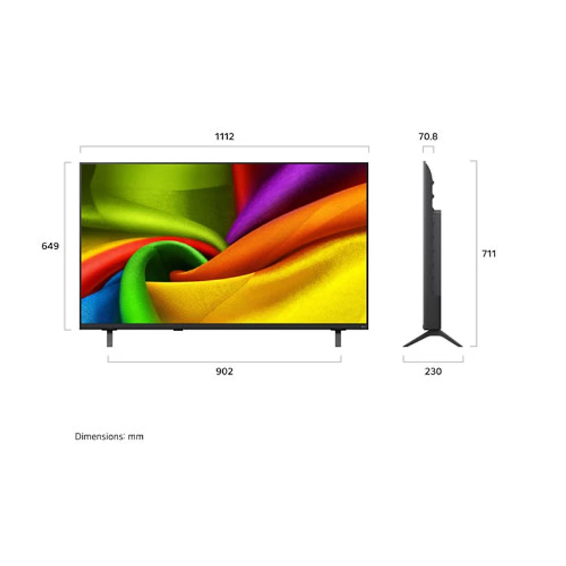 Téléviseur intelligent webOS HDR DEL UHD 4K de 50 po NU850 de LG (50NU850BPUA.ACC) - 2026