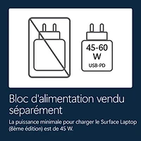Portable à écran tactile Microsoft Surface de 15 po, PC Copilot+ (Snapdragon X2 Plus/16 Go RAM/512 Go SSD) - 2026 - Platine