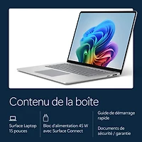 Portable à écran tactile Microsoft Surface de 15 po, PC Copilot+ (Snapdragon X2 Plus/16 Go RAM/512 Go SSD) - 2026 - Platine