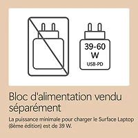 Portable à écran tactile Microsoft Surface de 13,8 po, PC Copilot+ (Snapdragon X2 Elite/16 Go RAM/1 To SSD) - 2026 - Dune - Anglais