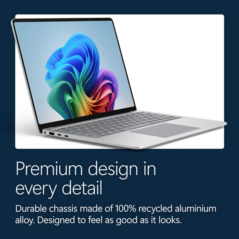 Microsoft Surface Laptop 15" 120Hz Touchscreen Copilot+ PC - Snapdragon X2 Elite - 16GB LPDDR5x - 512GB SSD - Windows 11 Home - Platinum - English