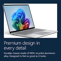 Microsoft Surface Laptop 15" 120Hz Touchscreen Copilot+ PC - Snapdragon X2 Elite - 16GB LPDDR5x - 512GB SSD - Windows 11 Home - Platinum - English